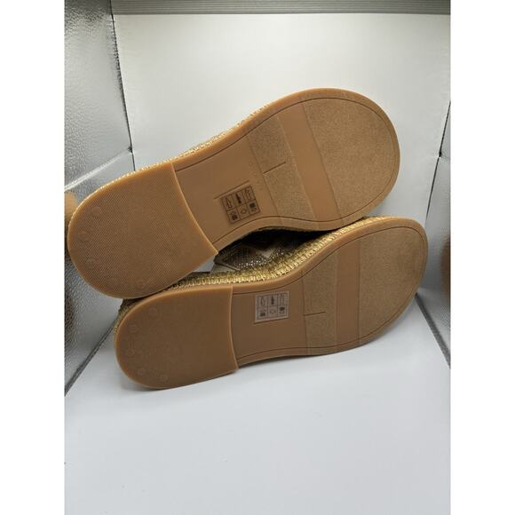 Dolce Vita 9 Wixie Beaded Strap Platform Sandal Espadrille Nuetral Glam Boho - Picture 5 of 8